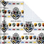 Envoltorio Harry Potter escudos de la casa Hogwarts + Lazo